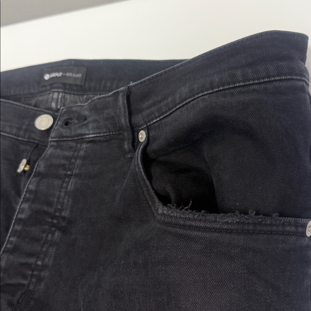Purple Brand Black Jeans sz 38 - Picture 9 of 11